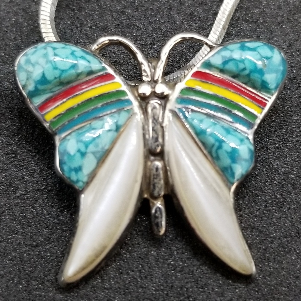 FAS sterling silver butterfly necklace 🦋 - Picture 4 of 8
